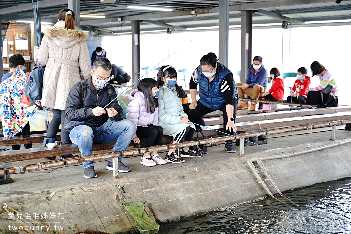 宜蘭頭城景點【蘭楊蟹莊】零經驗秒變釣蝦高手，乾淨無菸親子釣蝦場推薦，雨天能來 @兔兒毛毛姊妹花