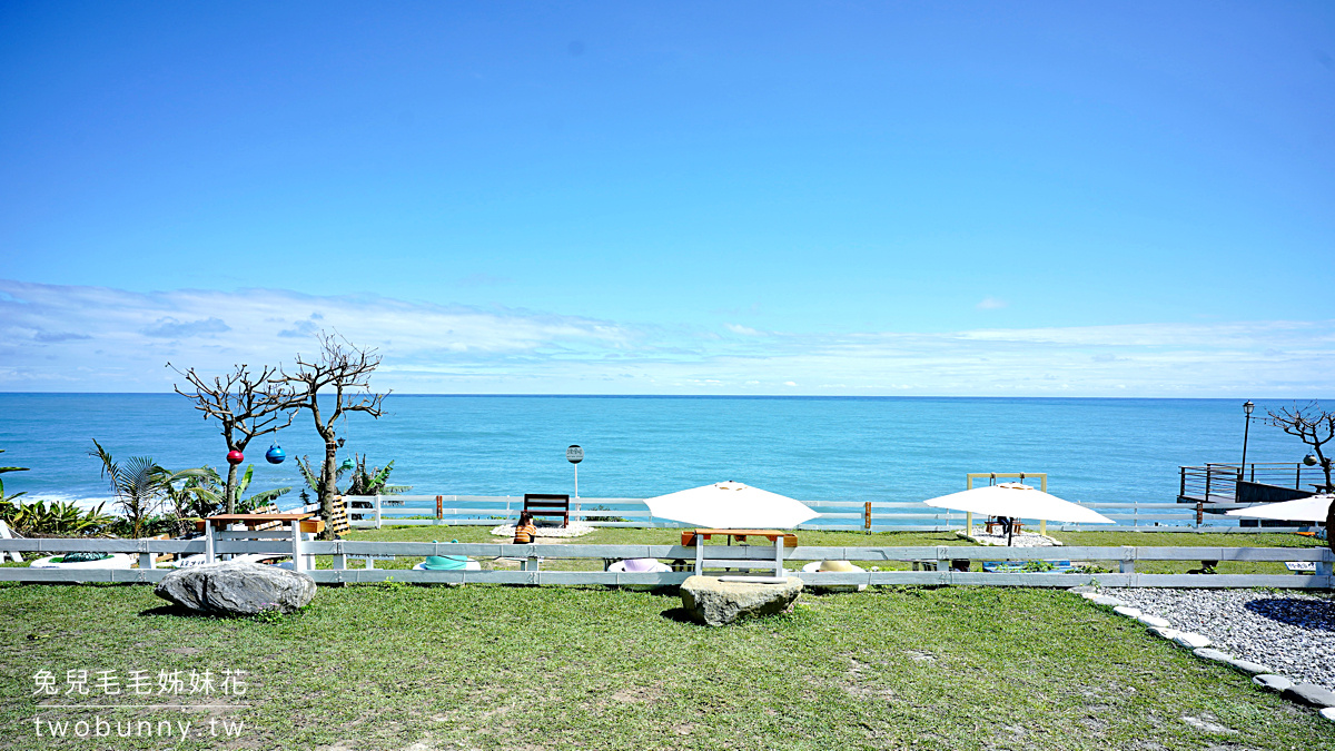 花蓮海景咖啡》浪慢咖啡～海景第一排夢幻美拍 IG 咖啡廳，望著太平洋悠閒下午茶 @兔兒毛毛姊妹花