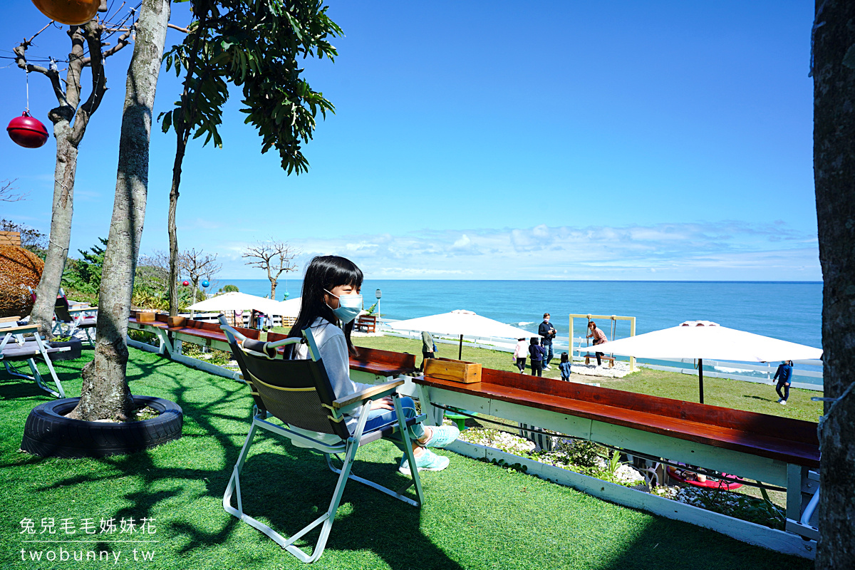 花蓮海景咖啡》浪慢咖啡～海景第一排夢幻美拍 IG 咖啡廳，望著太平洋悠閒下午茶 @兔兒毛毛姊妹花