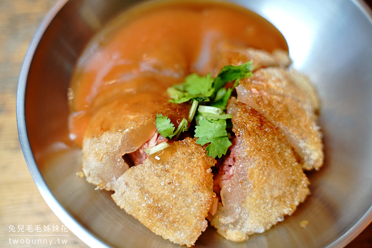 饒河街美食》冠捷脆皮黃金肉圓～不用跑彰化，台北松山市場也能吃到脆皮肉圓 @兔兒毛毛姊妹花