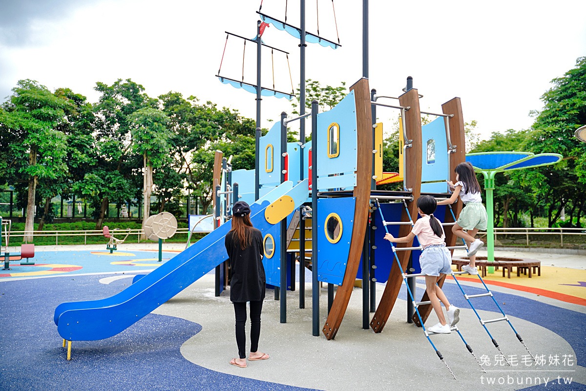 宜蘭特色公園【頭城運動公園】第二親子遊戲場新開放!! 4公頃超大公園、超威攀爬設施～ @兔兒毛毛姊妹花