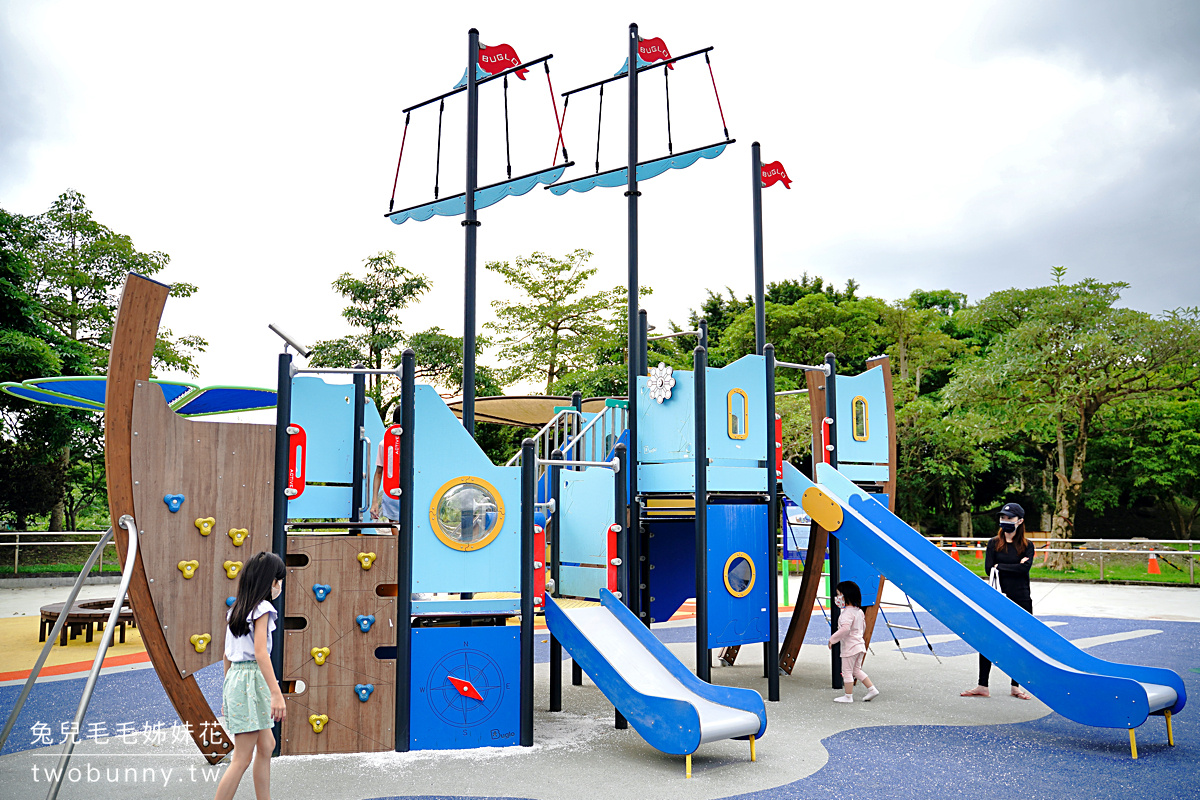 宜蘭特色公園【頭城運動公園】第二親子遊戲場新開放!! 4公頃超大公園、超威攀爬設施～ @兔兒毛毛姊妹花