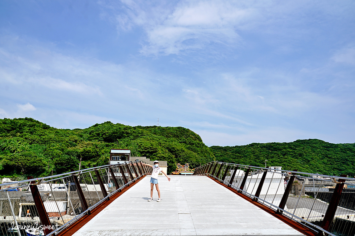 基隆景點【望海巷跨海景觀橋】360度無敵山海美景自行車道，串連海科館、潮境公園 @兔兒毛毛姊妹花