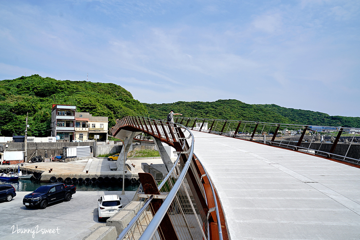 基隆景點【望海巷跨海景觀橋】360度無敵山海美景自行車道，串連海科館、潮境公園 @兔兒毛毛姊妹花