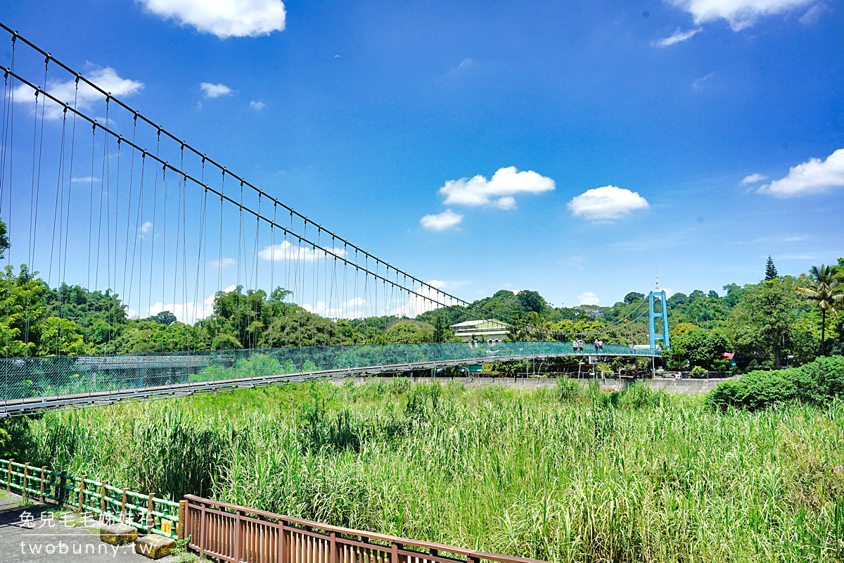 竹崎親水公園｜嘉義免費戲水區、特色遊戲場、天空走廊、溪谷吊橋一次玩 @兔兒毛毛姊妹花