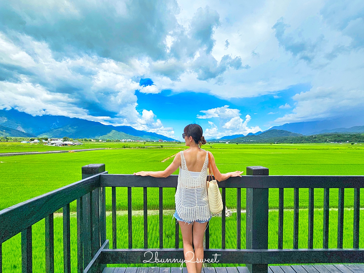 台東景點》池上伯朗大道自行車漫遊～必拍稻田畫框、金城武樹、天堂路鞦韆全收錄 @兔兒毛毛姊妹花