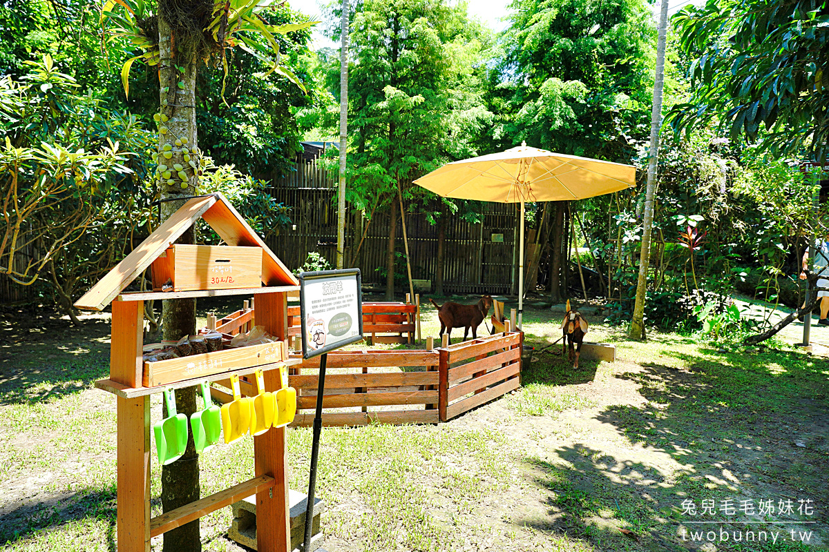 鹿寮享自在｜台中景觀餐廳～落羽松庭園裡的玻璃屋景觀餐廳，還能餵羊咩咩、餵魚 @兔兒毛毛姊妹花