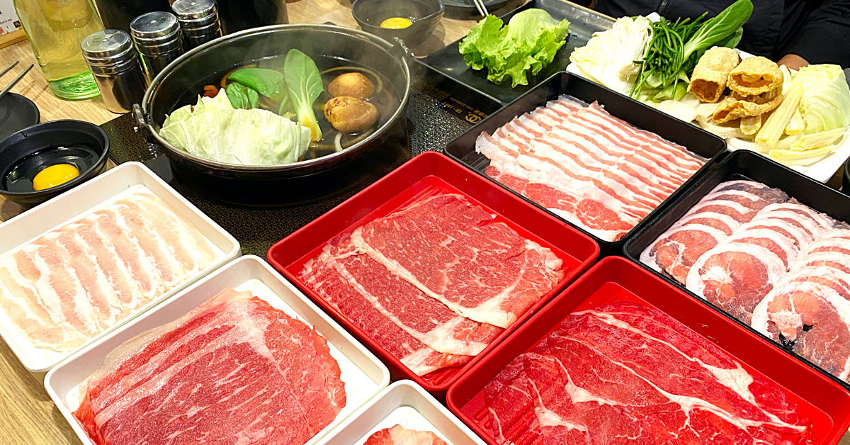 【潮肉壽喜燒吃到飽】台北火鍋壽喜燒推薦：肉品多、現做料理、自助吧喝到飽 @兔兒毛毛姊妹花