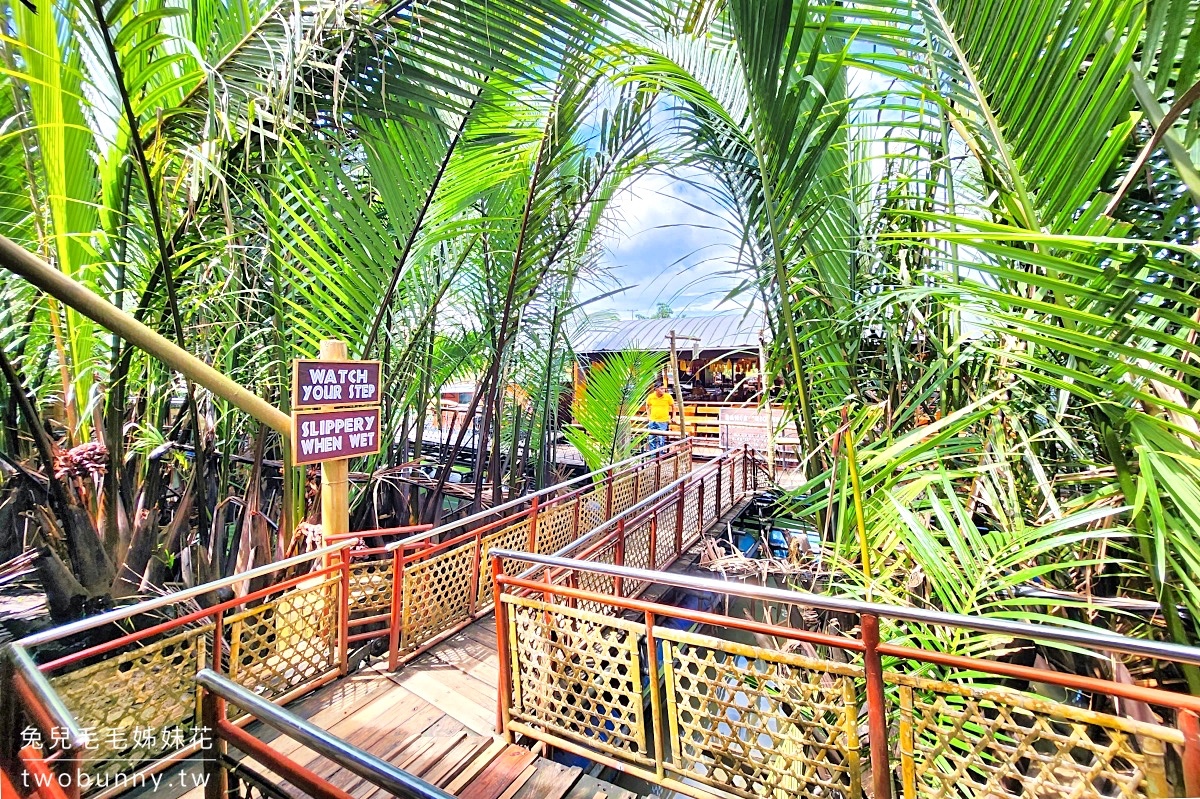 薄荷島景點》Rio Verde Floating Resto～Bohol 必訪羅伯克河漂流竹筏餐廳，菲式風味自助餐吃到飽 @兔兒毛毛姊妹花