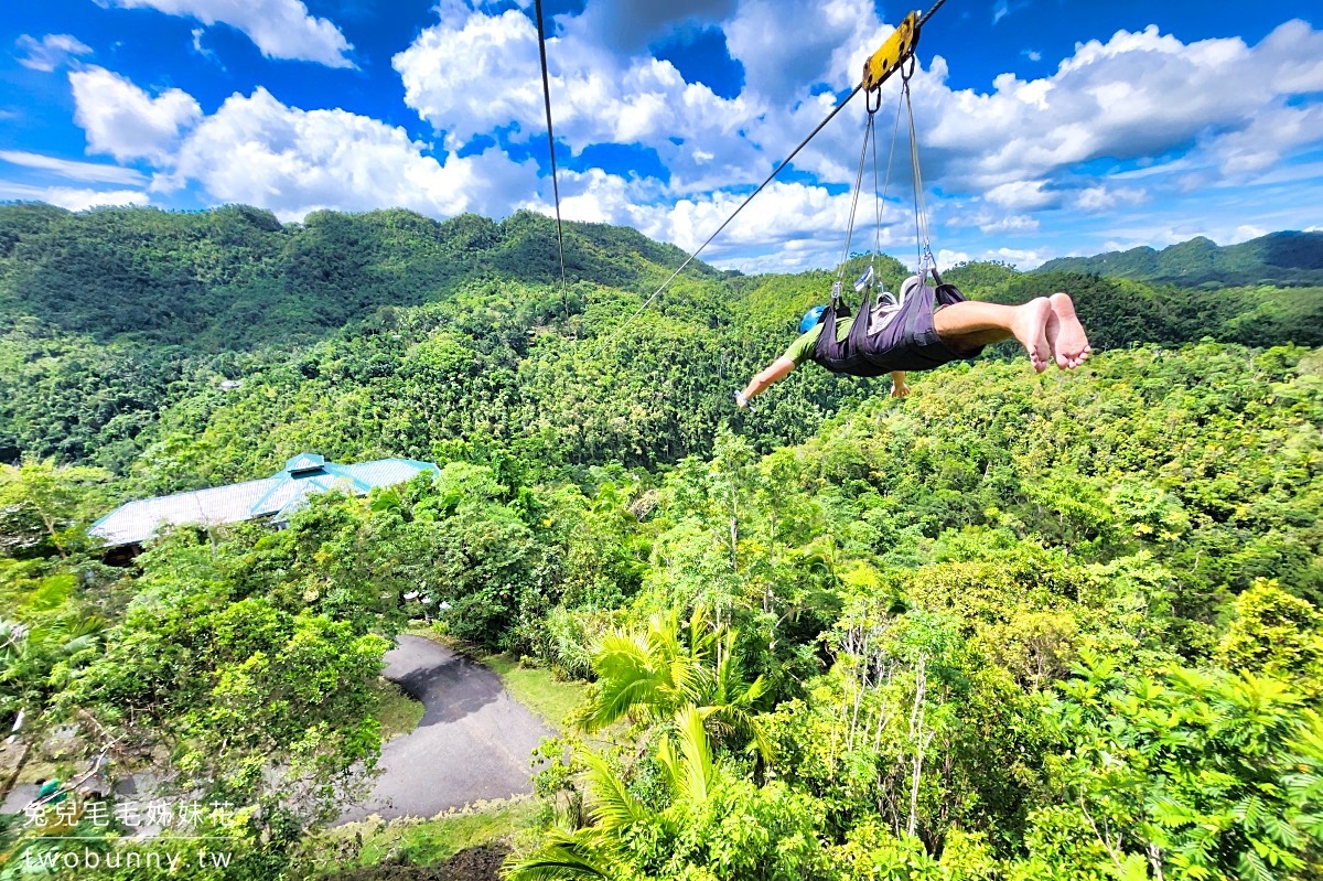 薄荷島景點》Loboc Ecotourism Adventure Park 洛柏克生態冒險公園～Bohol 必玩高空溜索 zipline @兔兒毛毛姊妹花