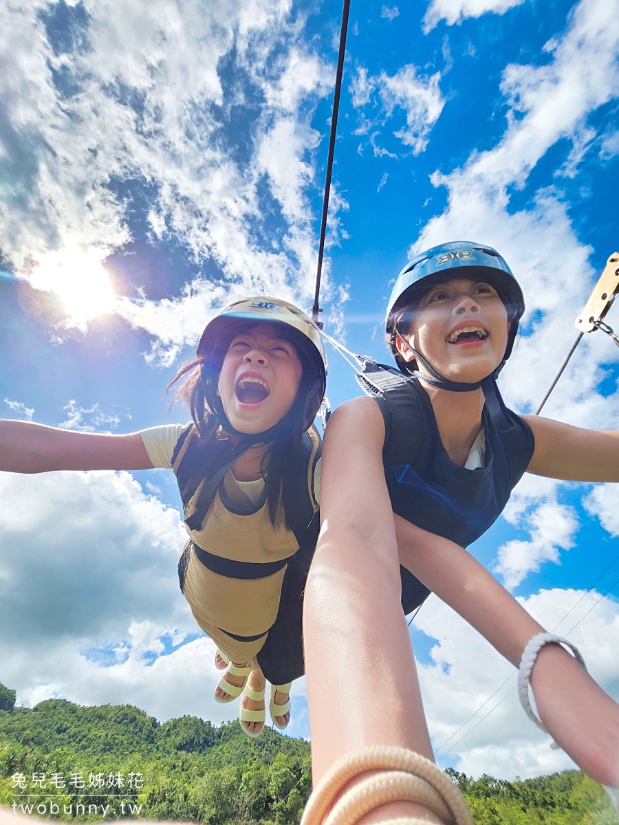 薄荷島景點》Loboc Ecotourism Adventure Park 洛柏克生態冒險公園～Bohol 必玩高空溜索 zipline @兔兒毛毛姊妹花