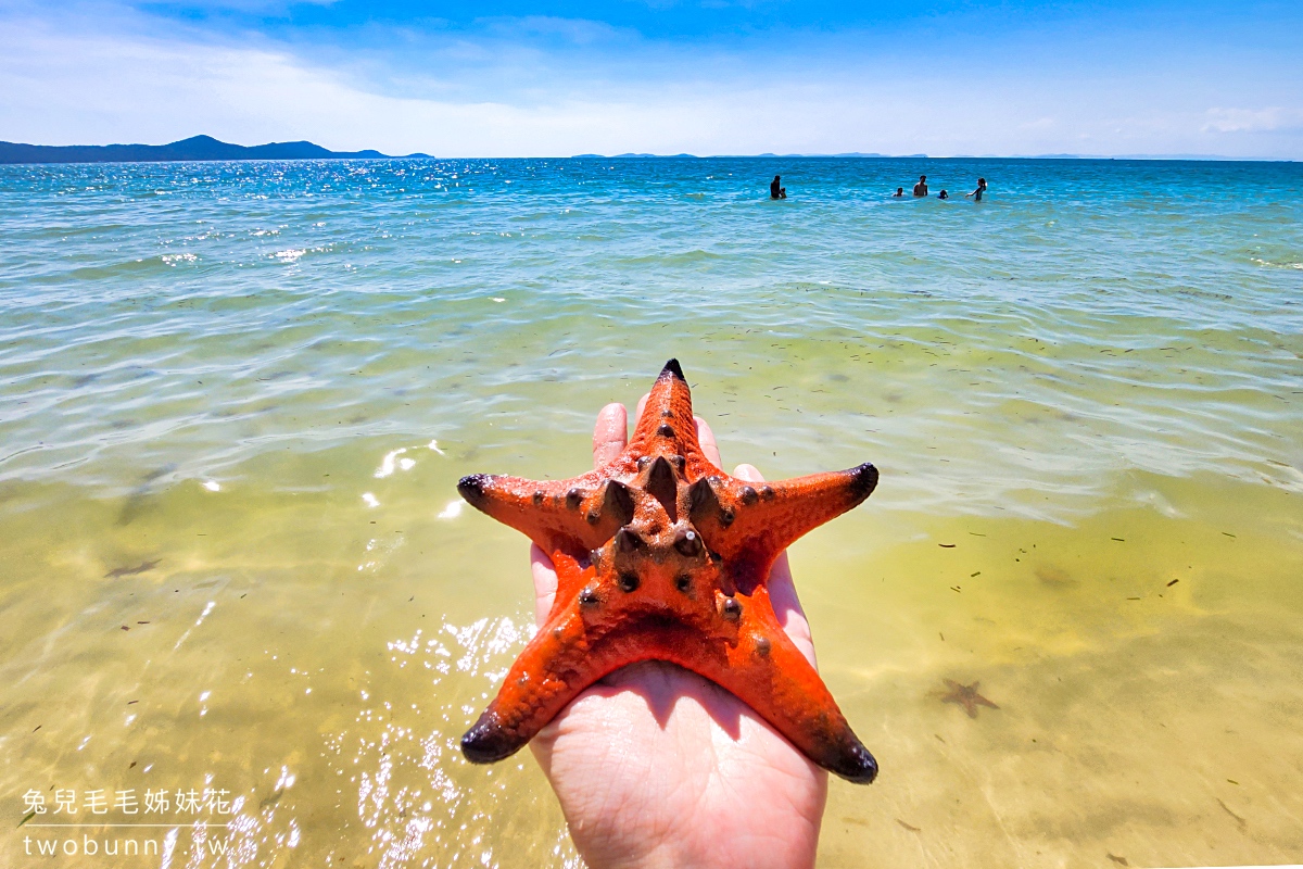 富國島海星沙灘 Starfish Beach｜放眼望去都是大紅海星的秘境沙灘 @兔兒毛毛姊妹花