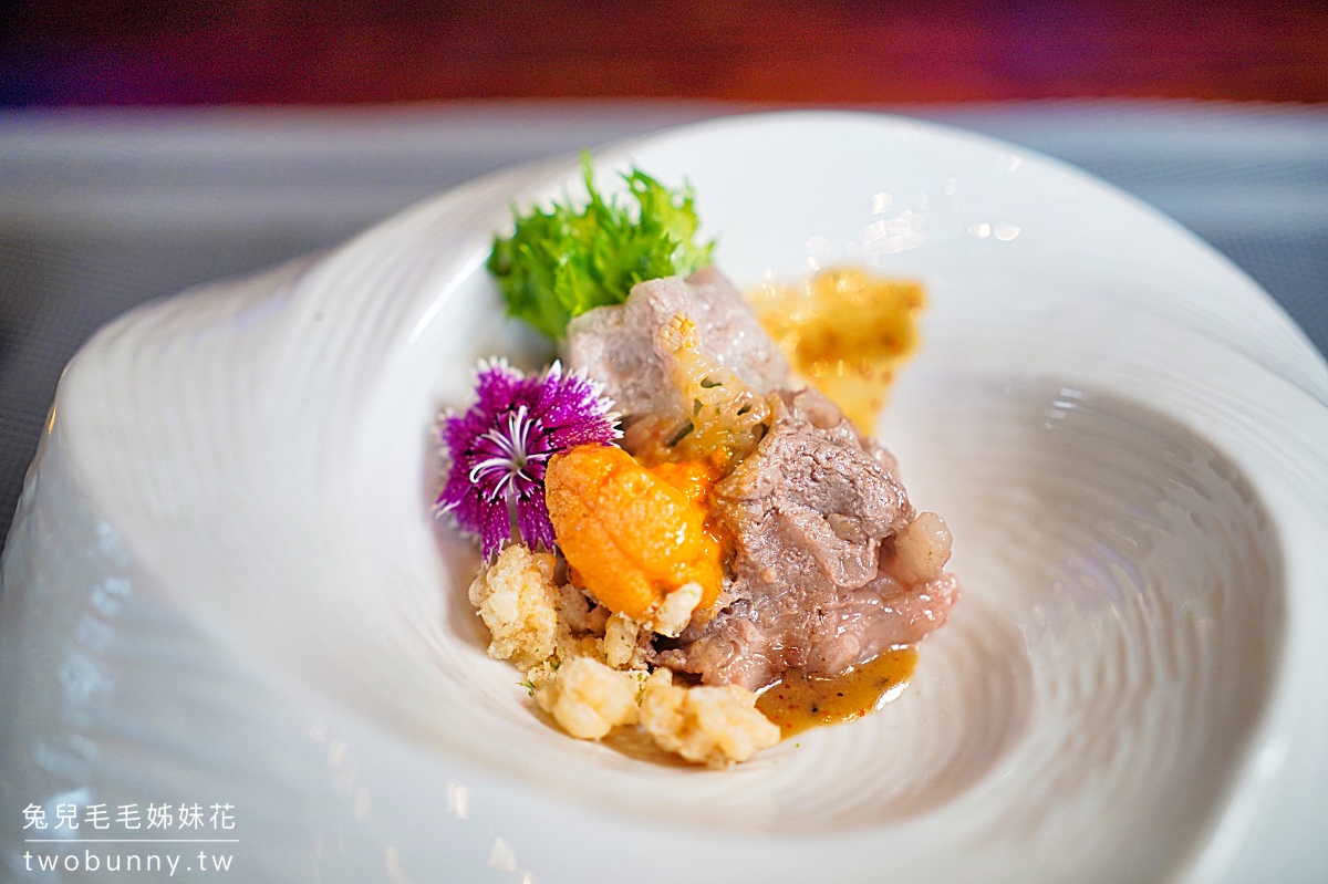 中壢美食》織田信長無菜單手作料理~浮誇鐵板燒餐廳，鮑魚、生蠔、海膽、龍蝦都只是前菜!! @兔兒毛毛姊妹花