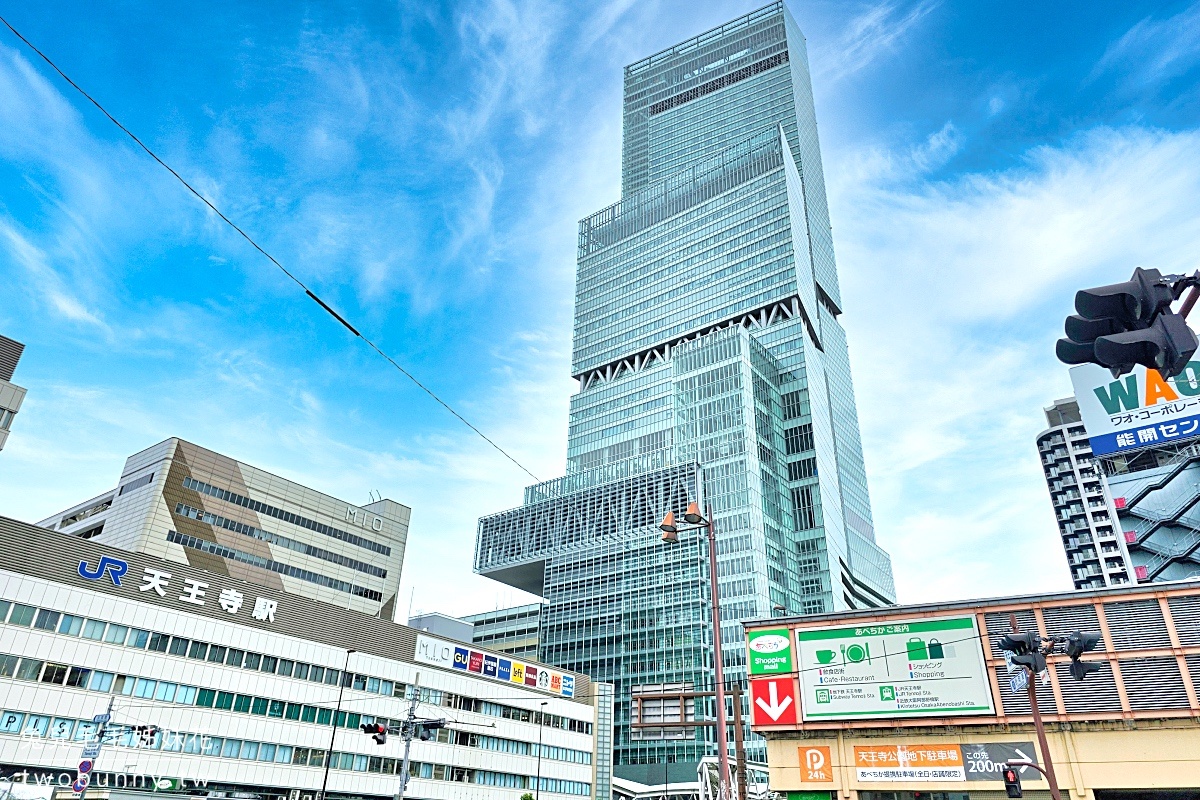 大阪景點【阿倍野展望台 Harukas 300】日本最高大樓必看百萬夜景，空中不限時咖啡廳 @兔兒毛毛姊妹花