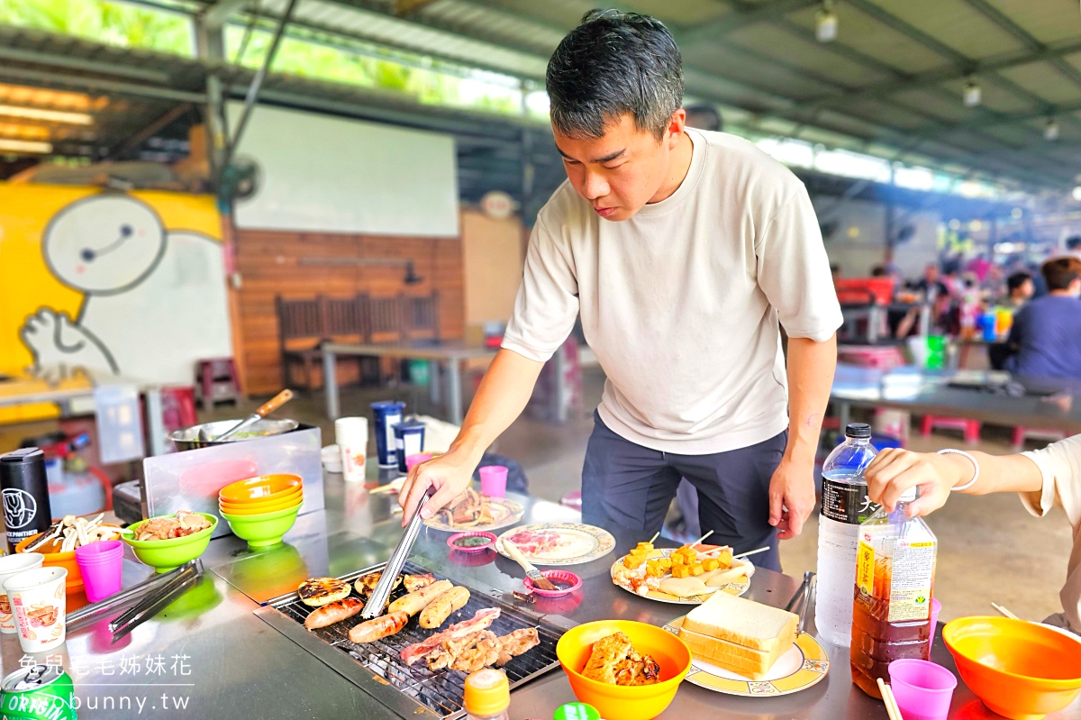 桃園伍陽城市原創農場｜490元自助烤肉吃到飽，戲水池、遊戲室、彈跳床隨你玩 @兔兒毛毛姊妹花