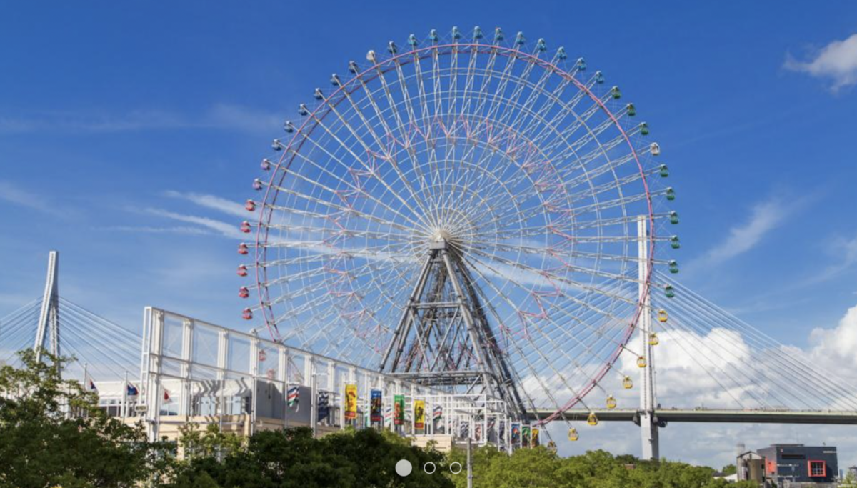 大阪景點》天保山摩天輪～曾是世界最大，可以看大阪灣和環球影城的摩天輪｜大阪周遊卡免費景點 @兔兒毛毛姊妹花