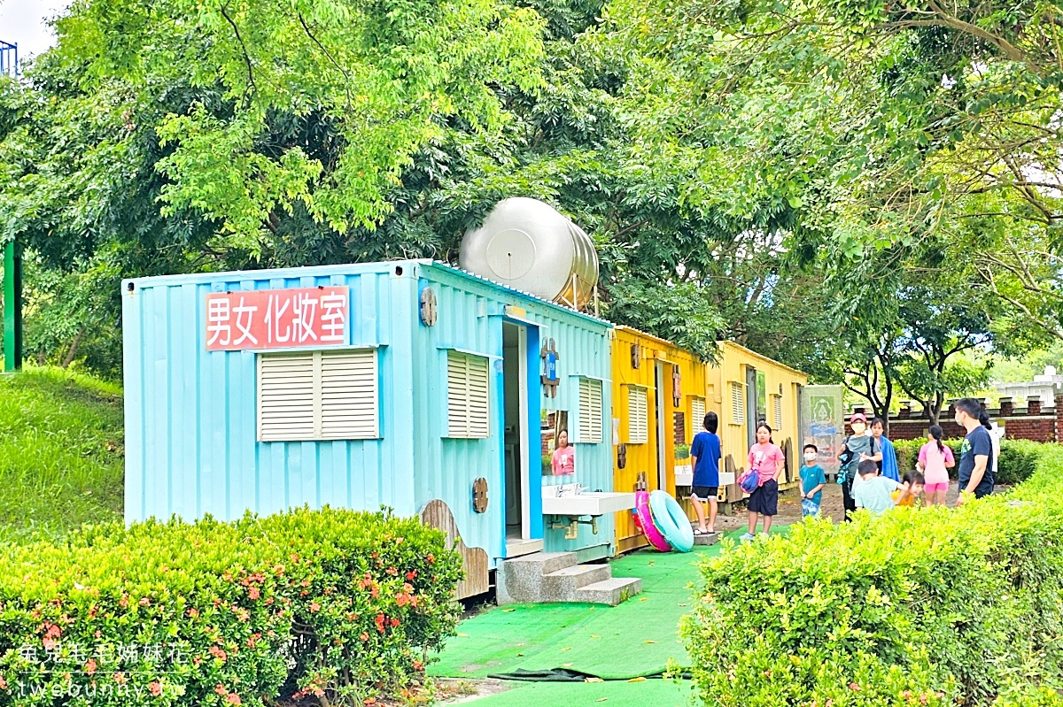 知卡宣綠森林親水公園｜花蓮玩水景點～大人50、小孩免費暢玩千坪水樂園＋共融遊戲場，2024戲水區開放 @兔兒毛毛姊妹花