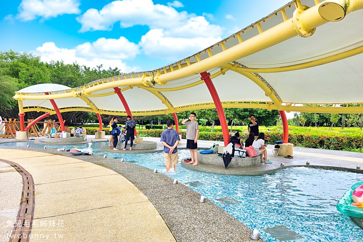 知卡宣綠森林親水公園｜花蓮玩水景點～大人50、小孩免費暢玩千坪水樂園＋共融遊戲場，2024戲水區開放 @兔兒毛毛姊妹花