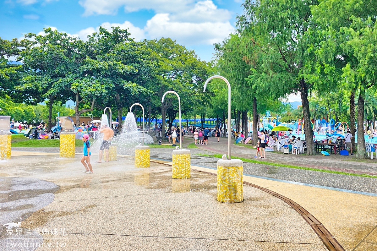 知卡宣綠森林親水公園｜花蓮玩水景點～大人50、小孩免費暢玩千坪水樂園＋共融遊戲場，2024戲水區開放 @兔兒毛毛姊妹花