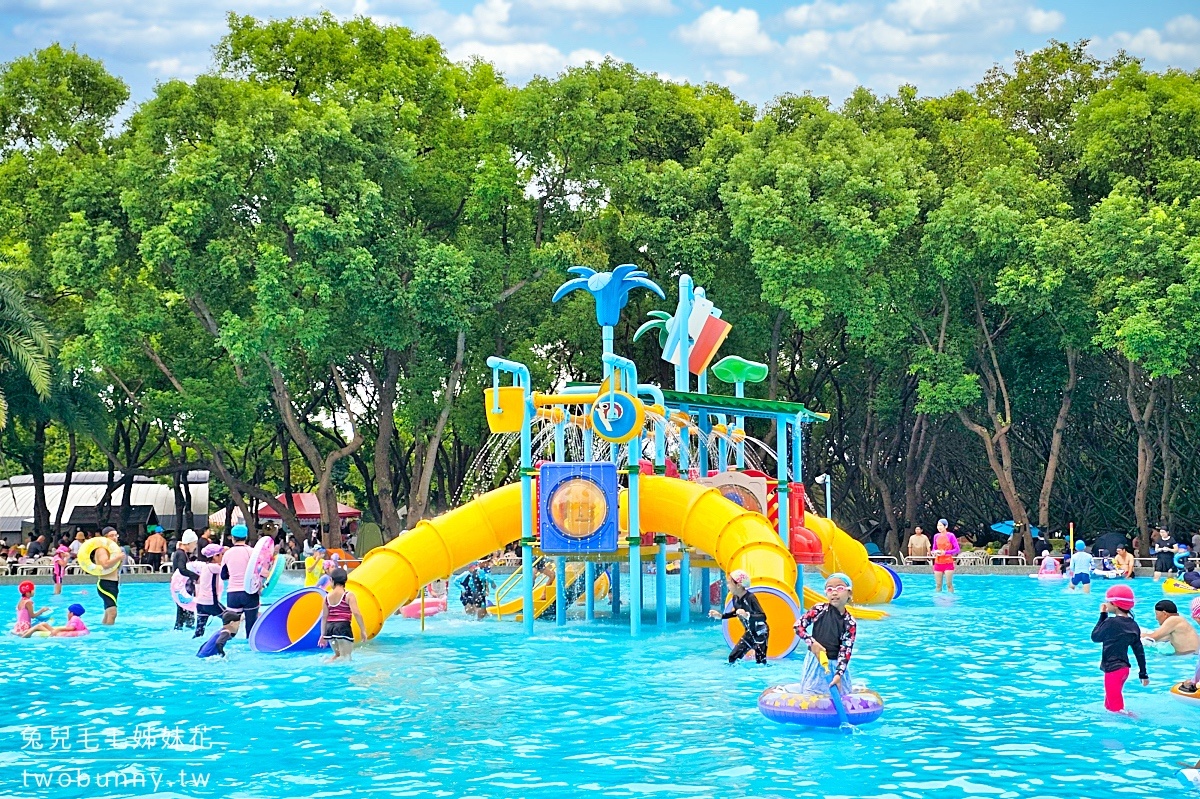 知卡宣綠森林親水公園｜花蓮玩水景點～大人50、小孩免費暢玩千坪水樂園＋共融遊戲場，2024戲水區開放 @兔兒毛毛姊妹花