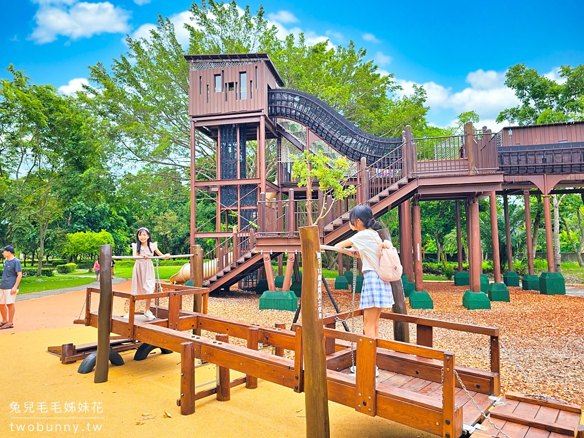 知卡宣綠森林親水公園｜花蓮玩水景點～大人50、小孩免費暢玩千坪水樂園＋共融遊戲場，2024戲水區開放 @兔兒毛毛姊妹花