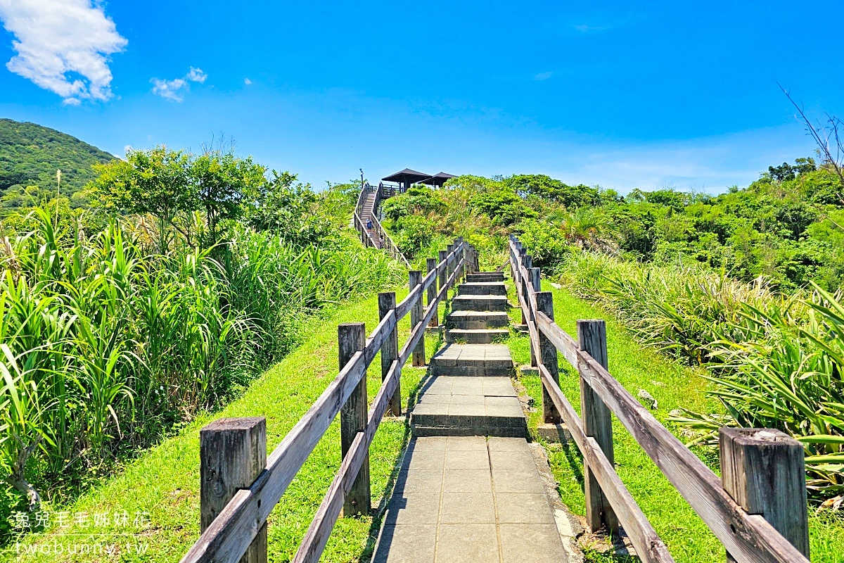 花蓮豐濱景點【大石鼻山步道】絕美山陵線觀海木棧道，10分鐘輕鬆攻頂看無敵海景 @兔兒毛毛姊妹花