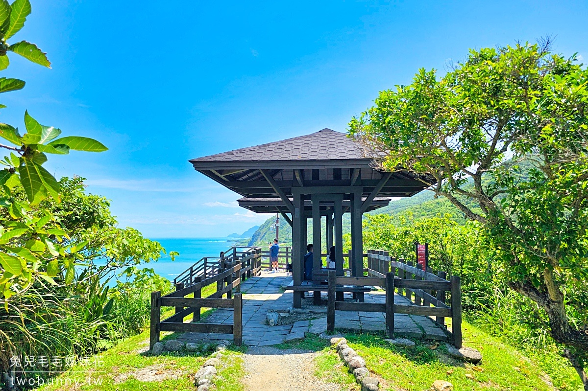 花蓮豐濱景點【大石鼻山步道】絕美山陵線觀海木棧道，10分鐘輕鬆攻頂看無敵海景 @兔兒毛毛姊妹花