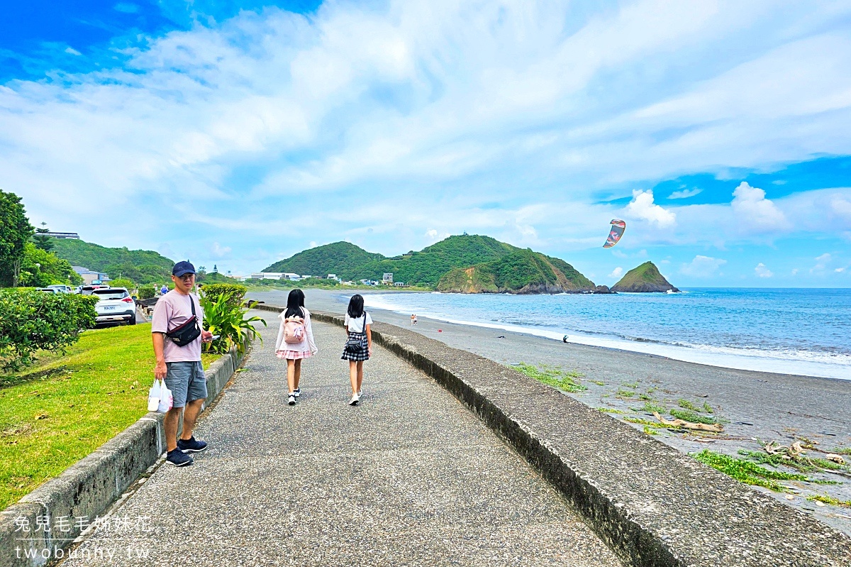 笑ㄟ咖啡｜宜蘭海景咖啡～南方澳內埤海灘情人灣無敵海景咖啡廳，窯烤比薩超讚 @兔兒毛毛姊妹花