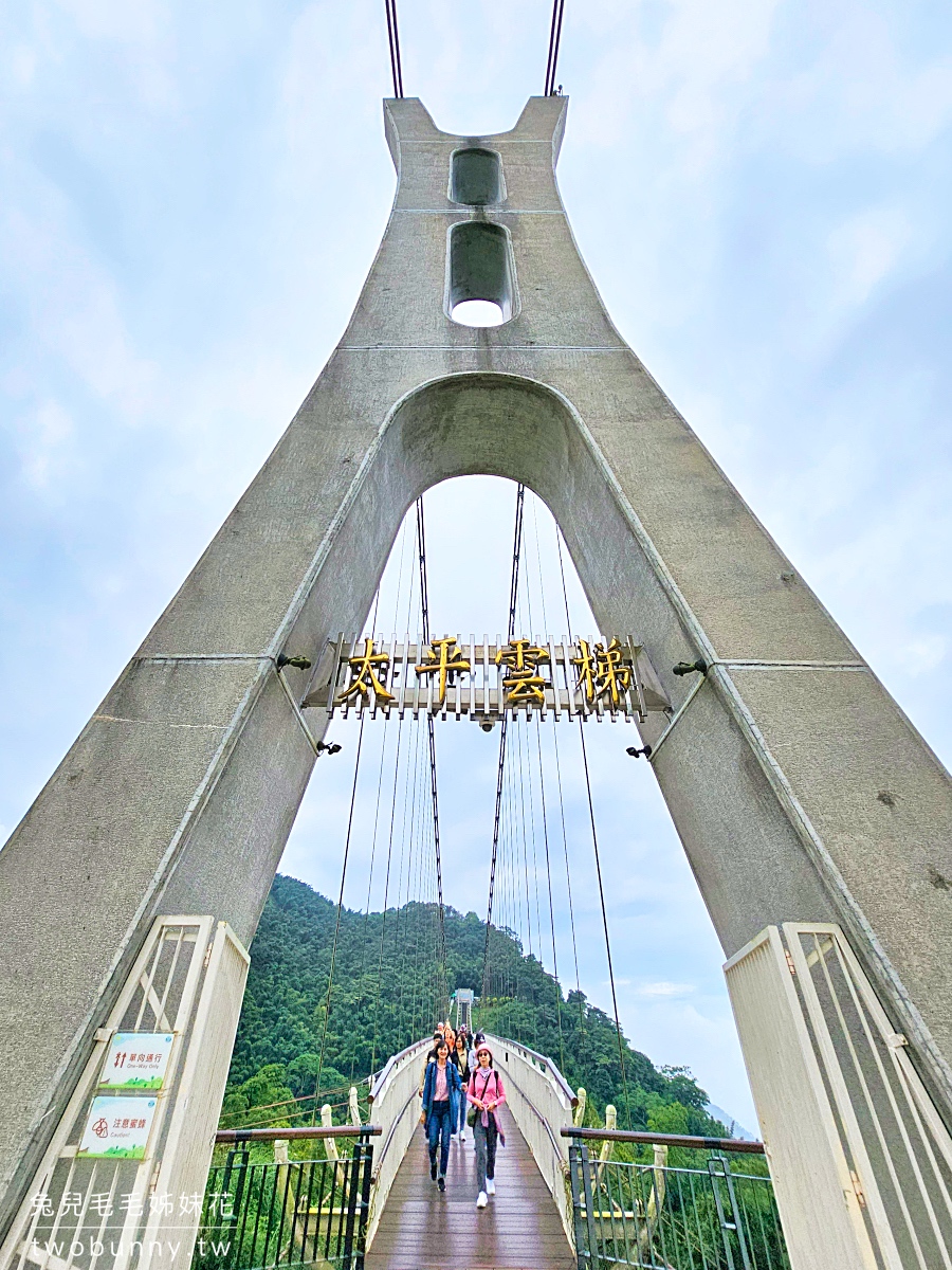 太平雲梯｜嘉義梅山新亮點，走吊橋漫步雲端、眺望嘉南平原美景 @兔兒毛毛姊妹花