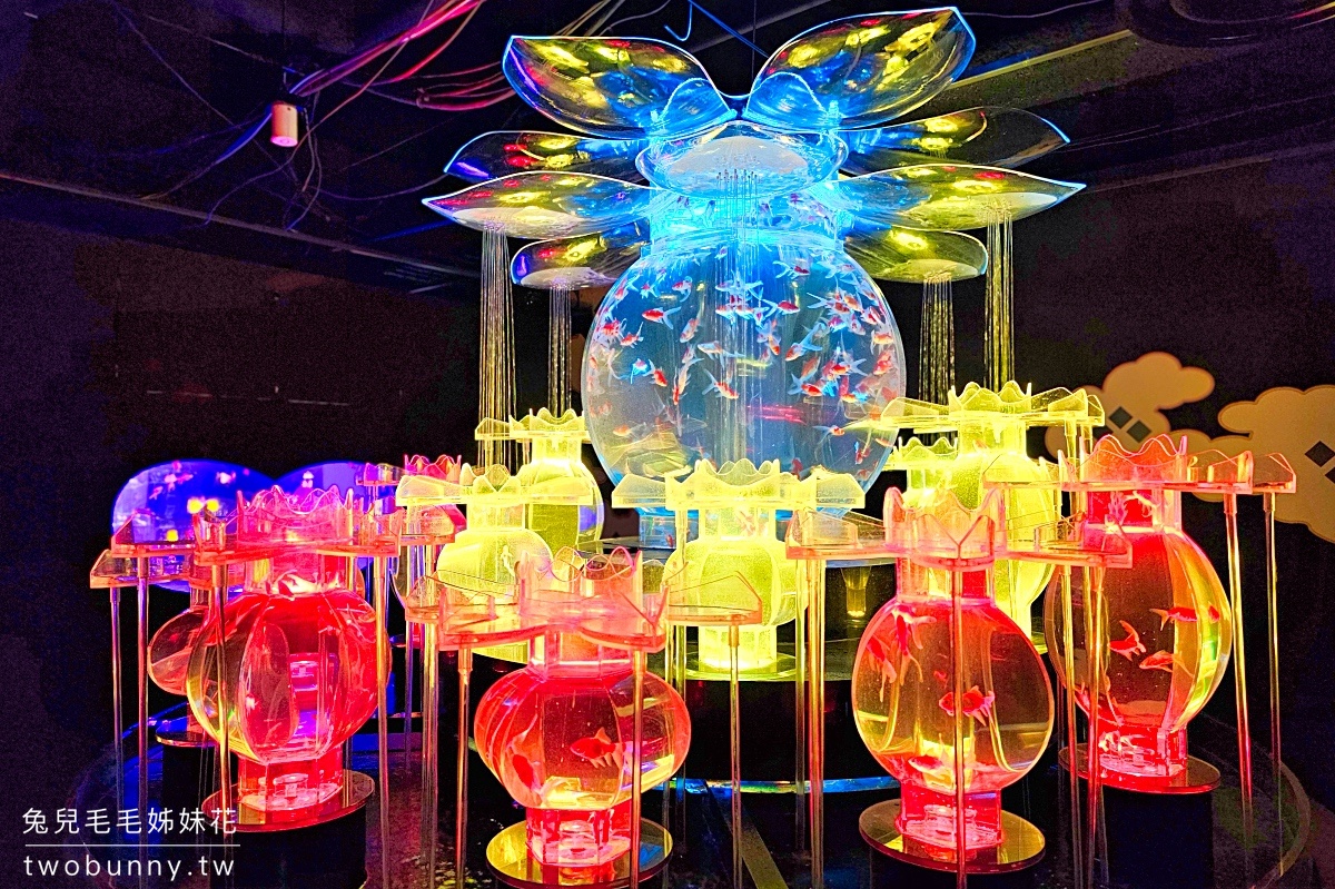 銀座藝術水族館 ART AQUARIUM MUSEUM｜東京最璀璨炫麗「銀座の金魚」神好拍 @兔兒毛毛姊妹花