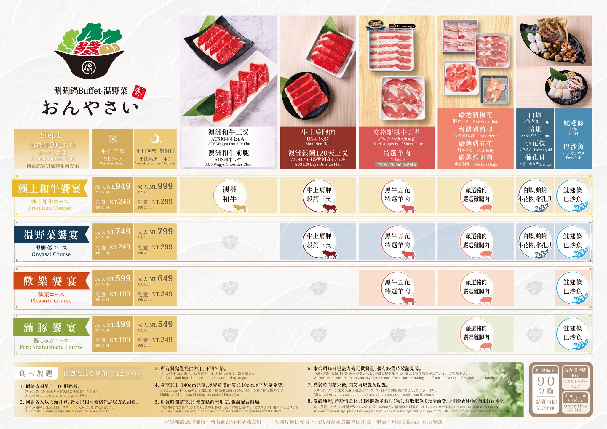 【溫野菜日本涮涮鍋專門店】美麗華火鍋吃到飽，499起肉片無限點、豐盛自助吧爽吃 @兔兒毛毛姊妹花