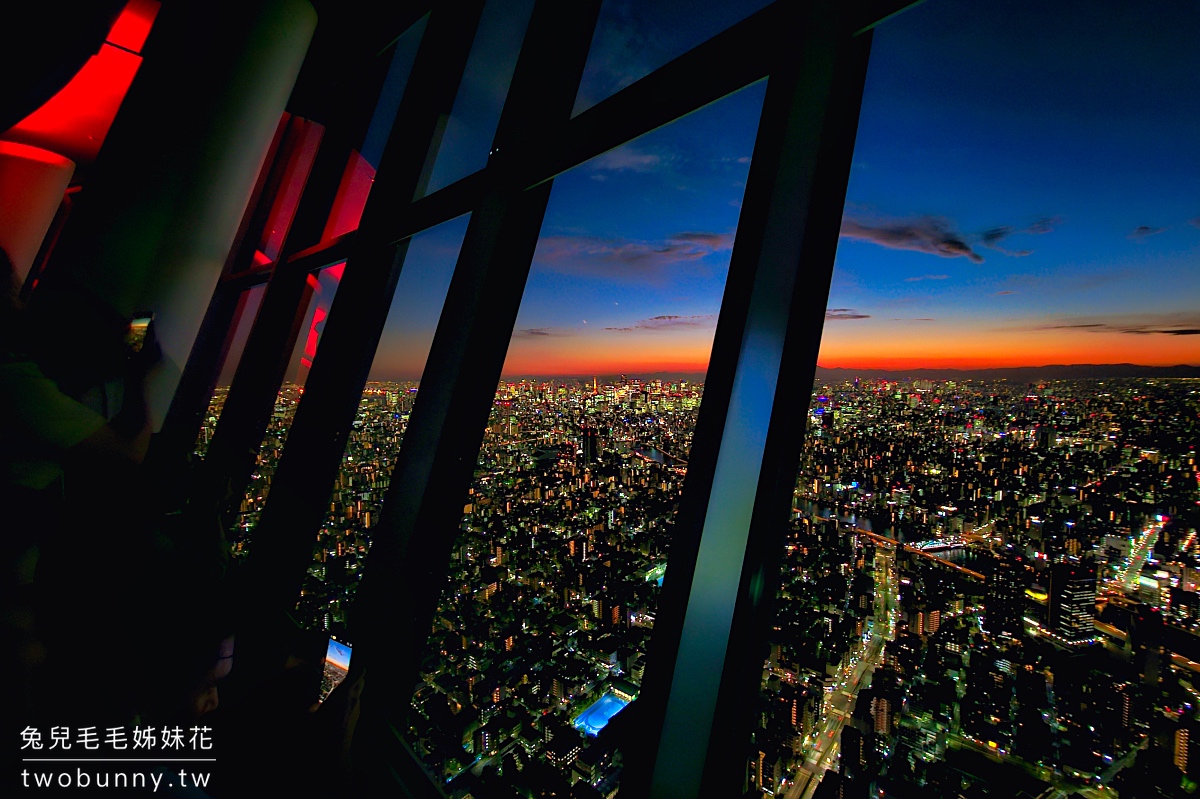 TOKYO SKYTREE 東京晴空塔展望台天望甲板、天望迴廊～世界第一高塔賞東京夜景 @兔兒毛毛姊妹花