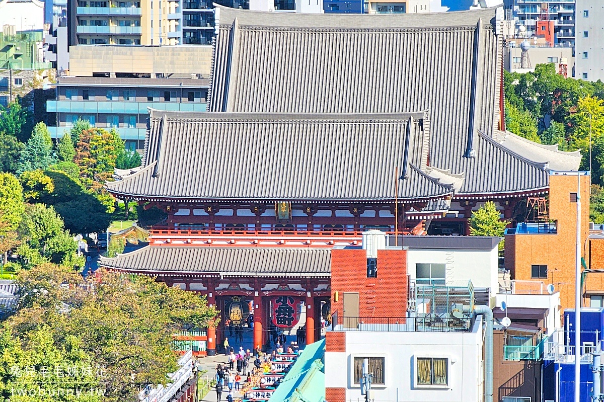 淺草文化觀光中心｜東京欣賞雷門、淺草寺、晴空塔的免費展望台，附設景觀咖啡廳 @兔兒毛毛姊妹花