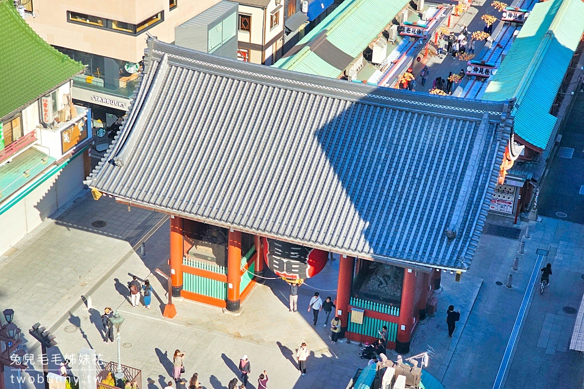 淺草文化觀光中心｜東京欣賞雷門、淺草寺、晴空塔的免費展望台，附設景觀咖啡廳 @兔兒毛毛姊妹花