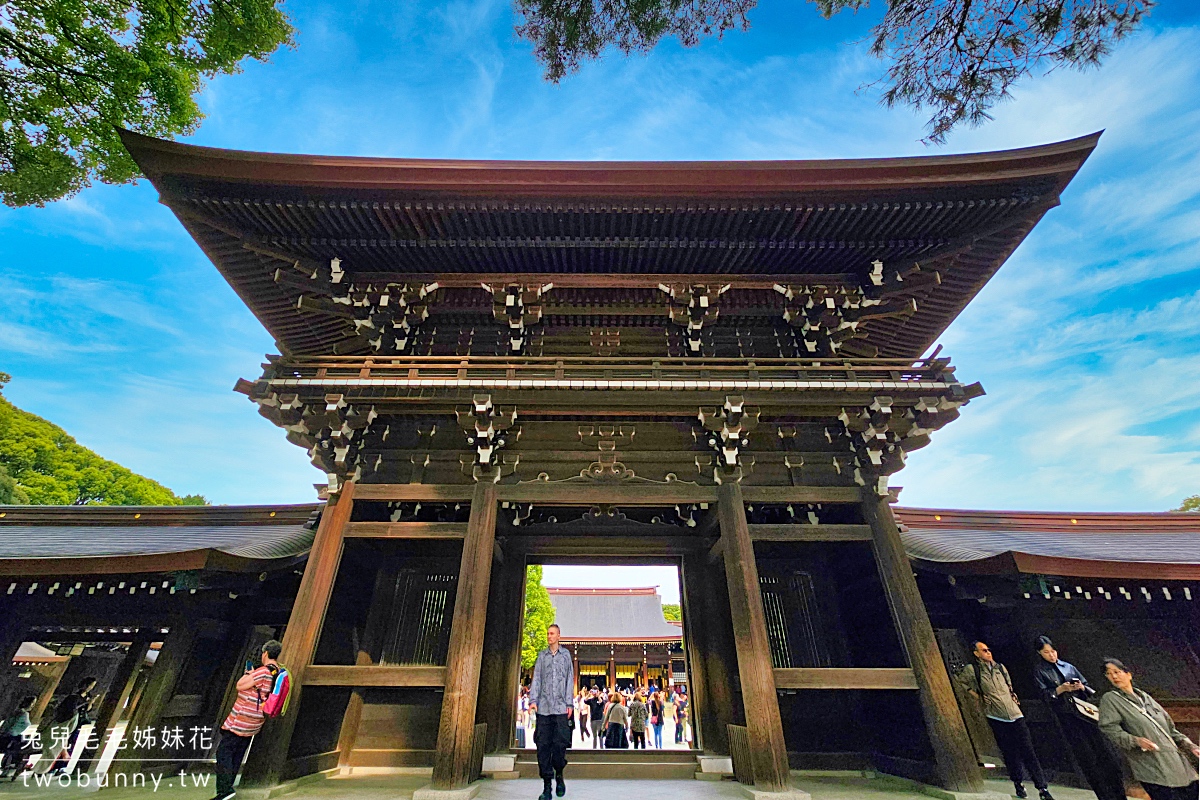 東京景點【明治神宮】參訪地圖、必拍重點攻略～大鳥居、百年森林，還有特色御守 @兔兒毛毛姊妹花