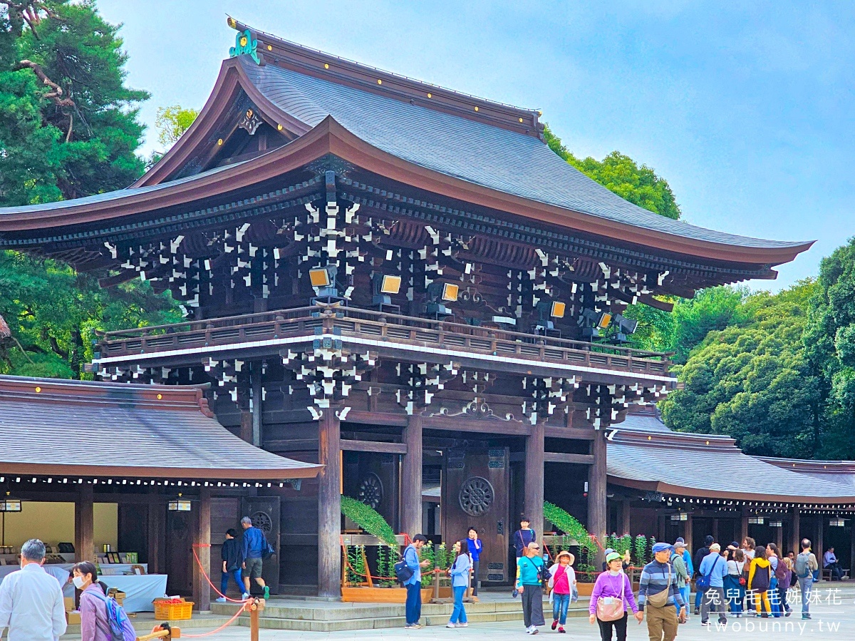 東京景點【明治神宮】參訪地圖、必拍重點攻略～大鳥居、百年森林，還有特色御守 @兔兒毛毛姊妹花