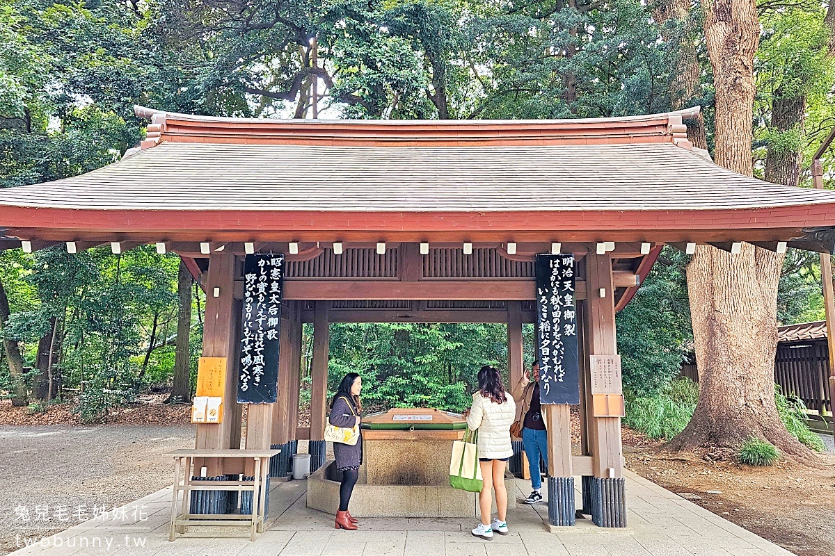 東京景點【明治神宮】參訪地圖、必拍重點攻略～大鳥居、百年森林，還有特色御守 @兔兒毛毛姊妹花