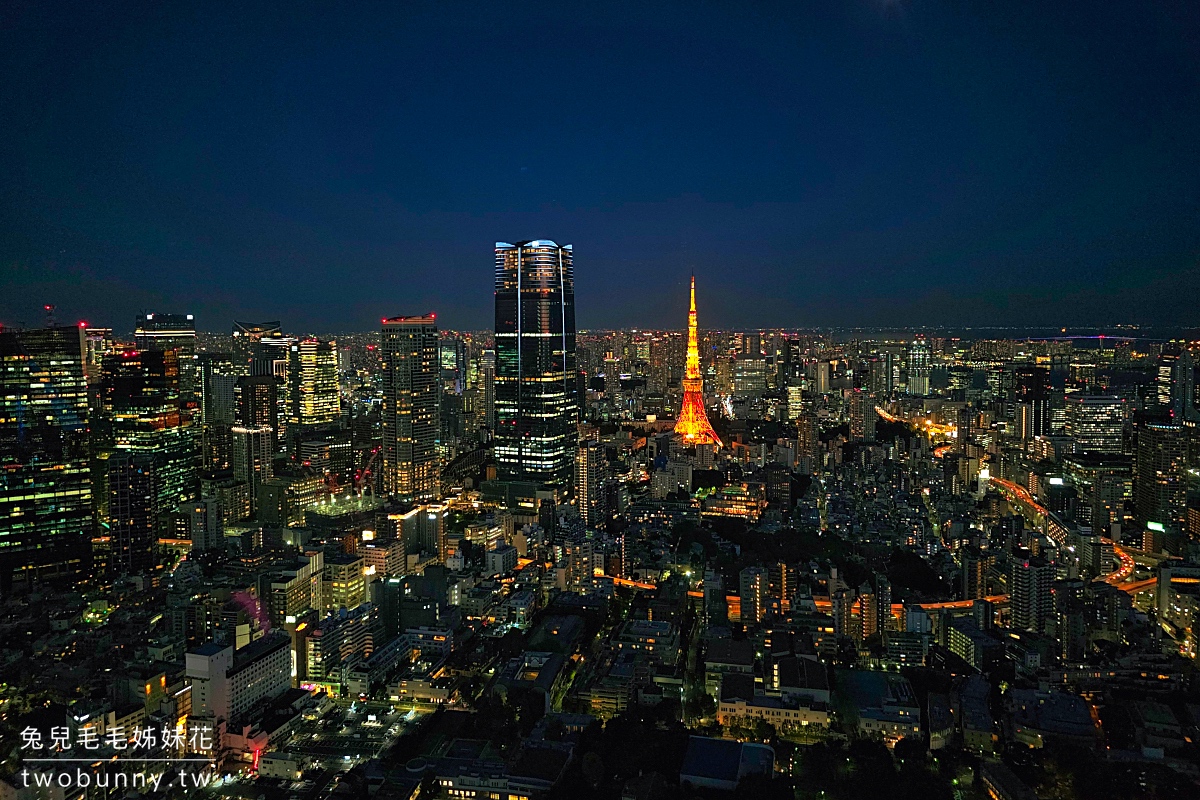 東京景點「六本木新城展望台 Tokyo City View」絕美東京鐵塔夜景這裡看、逛逛森美術館 @兔兒毛毛姊妹花