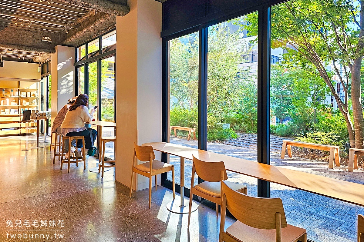 東京美食「藍瓶咖啡澀谷店」東京Blue Bottle首間公園店～早午餐、手沖咖啡、林蔭美景全包 @兔兒毛毛姊妹花