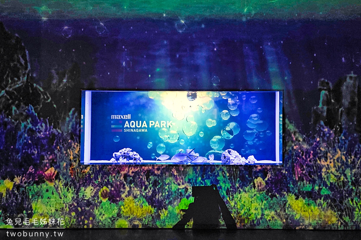 東京景點「Maxell Aqua Park 品川」品川水族館～暢遊海底隧道、欣賞最華麗的聲光海豚秀 @兔兒毛毛姊妹花