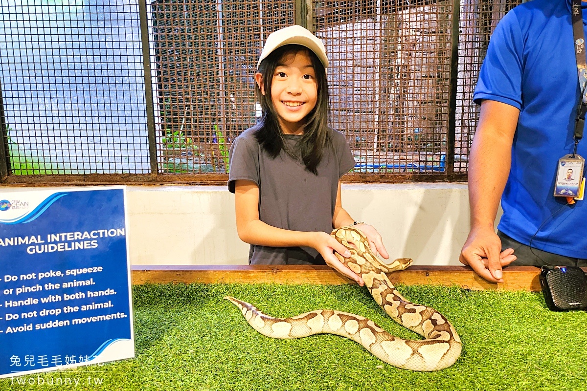 宿霧景點【宿霧海洋公園 Cebu Ocean Park】不只有夢幻海底隧道，還有鳥兒互動體驗 @兔兒毛毛姊妹花