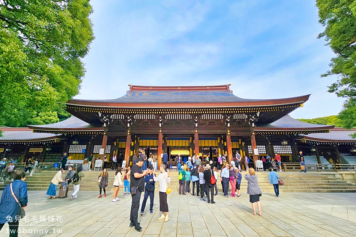 東京景點【明治神宮】參訪地圖、必拍重點攻略～大鳥居、百年森林，還有特色御守 @兔兒毛毛姊妹花