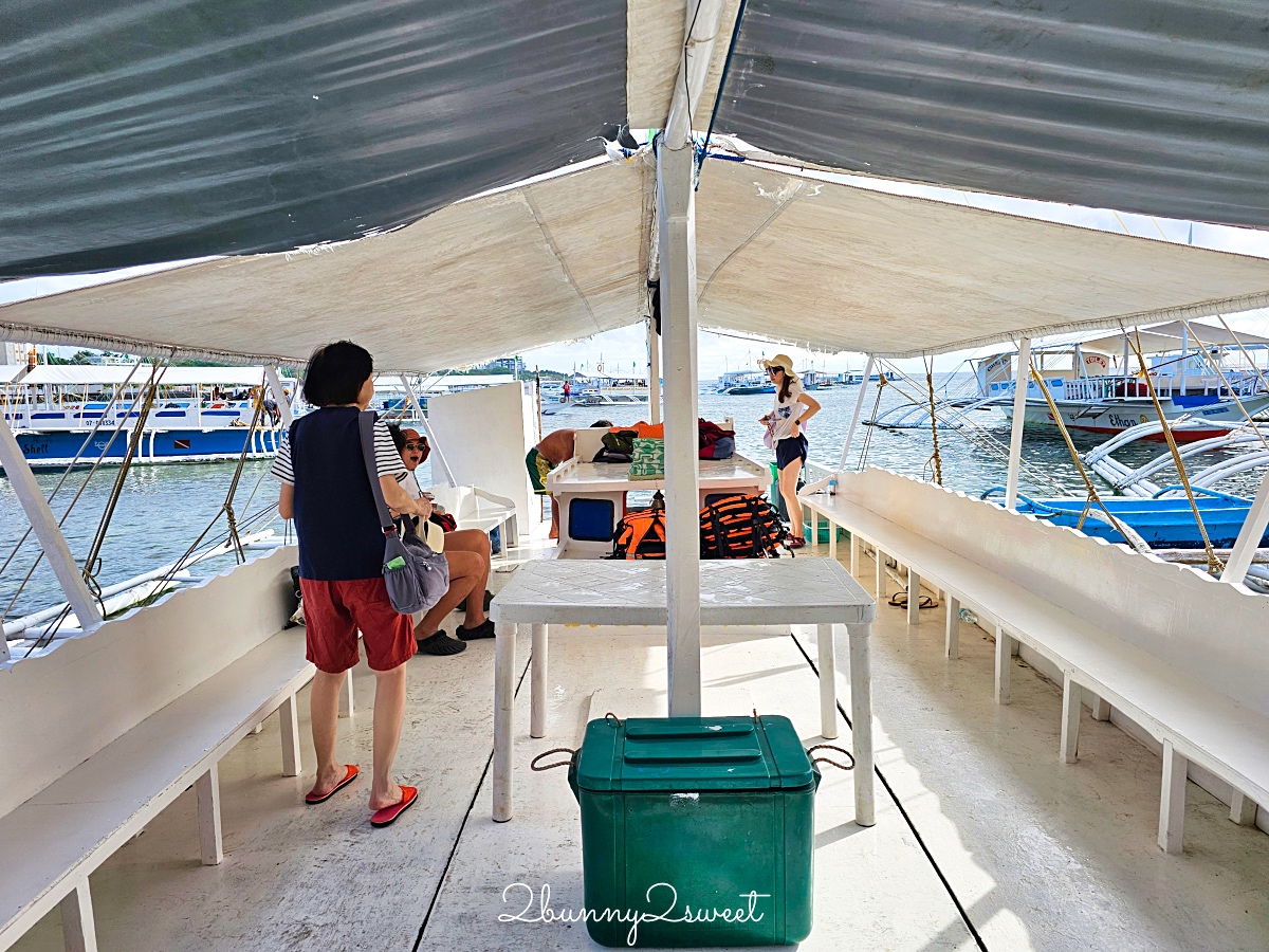 宿霧跳島「資生堂島Caohagan Island」無敵海景、超便宜現撈海鮮，海膽平均一顆10元 @兔兒毛毛姊妹花