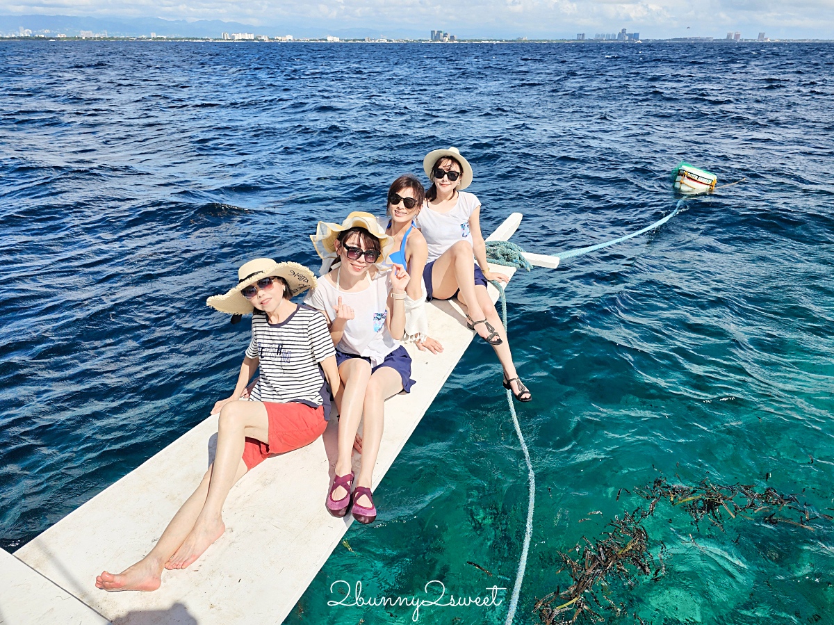 宿霧跳島「資生堂島Caohagan Island」無敵海景、超便宜現撈海鮮，海膽平均一顆10元 @兔兒毛毛姊妹花