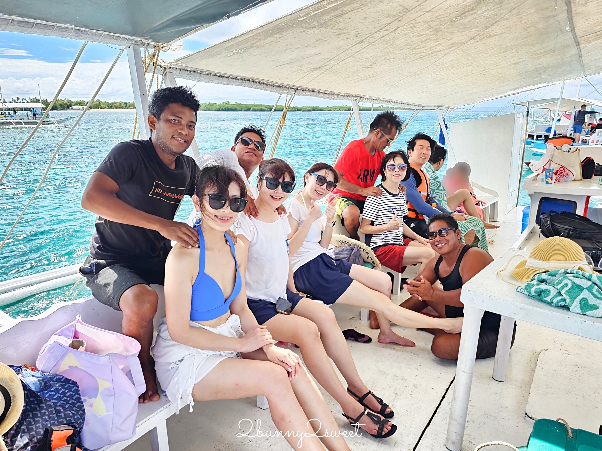 宿霧跳島「資生堂島Caohagan Island」無敵海景、超便宜現撈海鮮，海膽平均一顆10元 @兔兒毛毛姊妹花