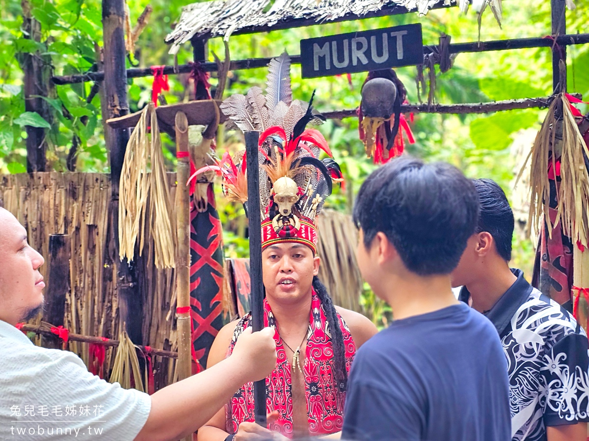 沙巴景點【Mari Mari 文化村】深入叢林探訪獵頭族!! 包吃包玩還有免費原住民彩繪刺青 @兔兒毛毛姊妹花