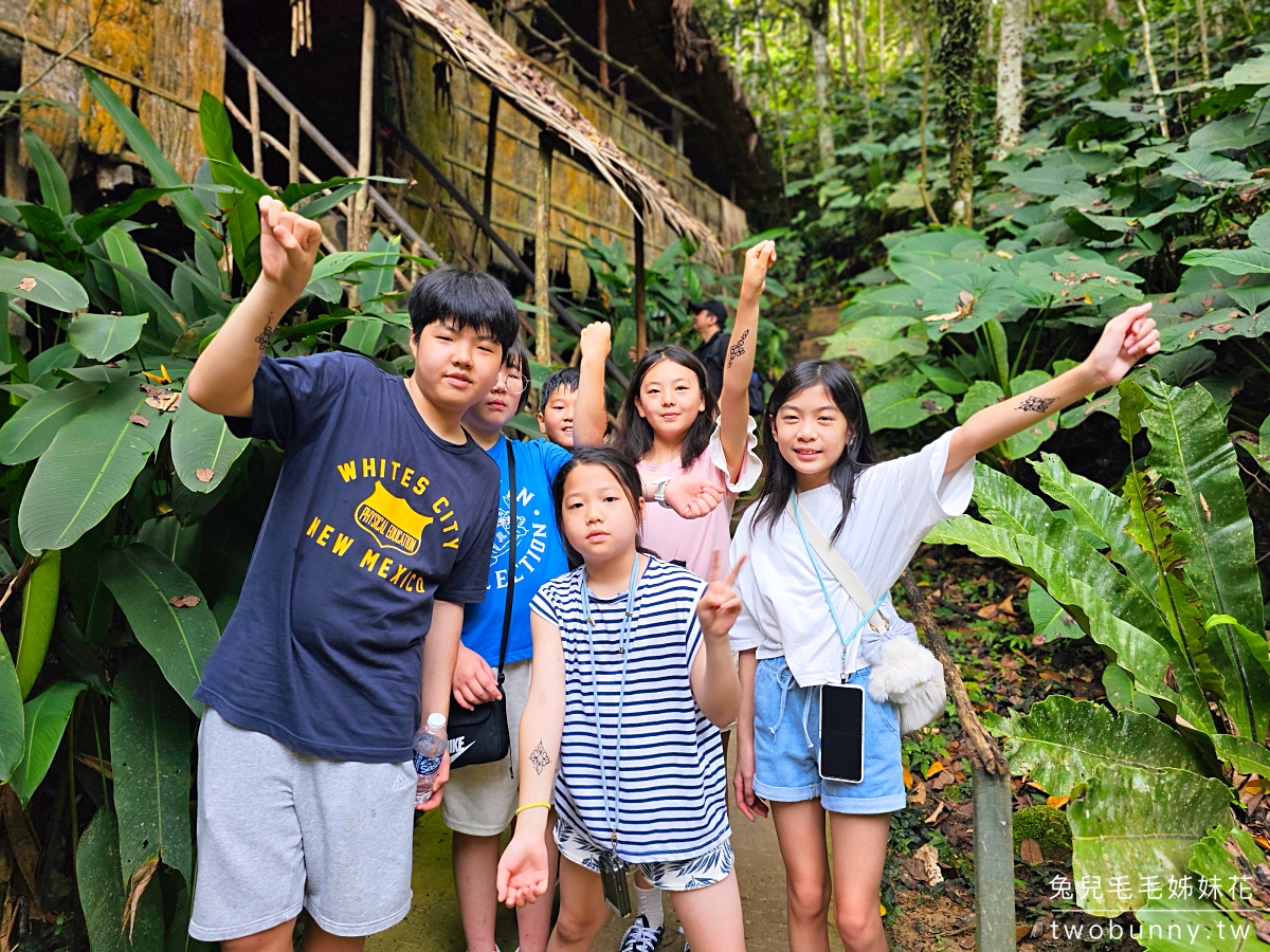 沙巴景點【Mari Mari 文化村】深入叢林探訪獵頭族!! 包吃包玩還有免費原住民彩繪刺青 @兔兒毛毛姊妹花