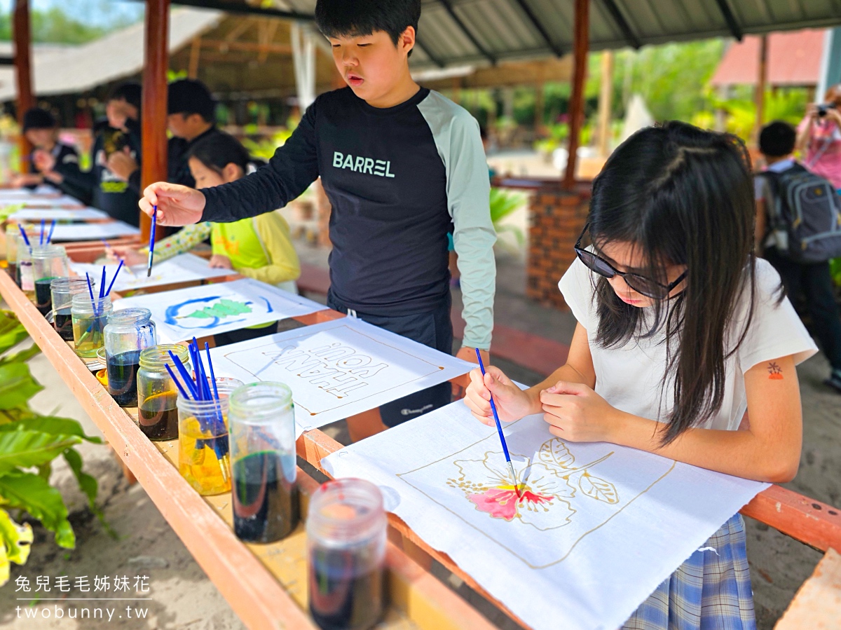 沙巴景點【海河灣 River Bay Beach】最美天空之鏡海灘，香蕉船、自助餐、蠟染DIY一日遊 @兔兒毛毛姊妹花