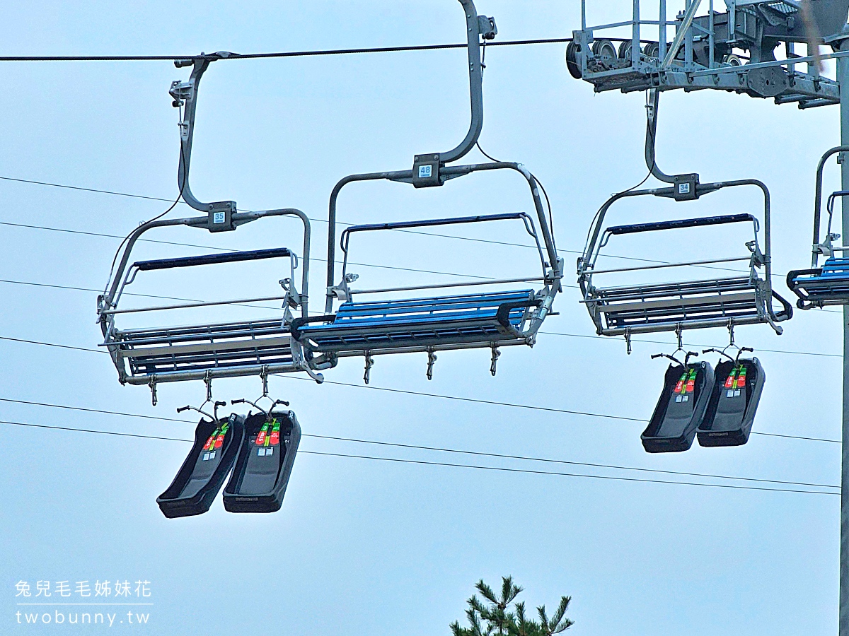 釜山斜坡滑車 Skyline Luge Busan｜大人小孩都能駕駛無動力卡丁車飆速甩尾 @兔兒毛毛姊妹花