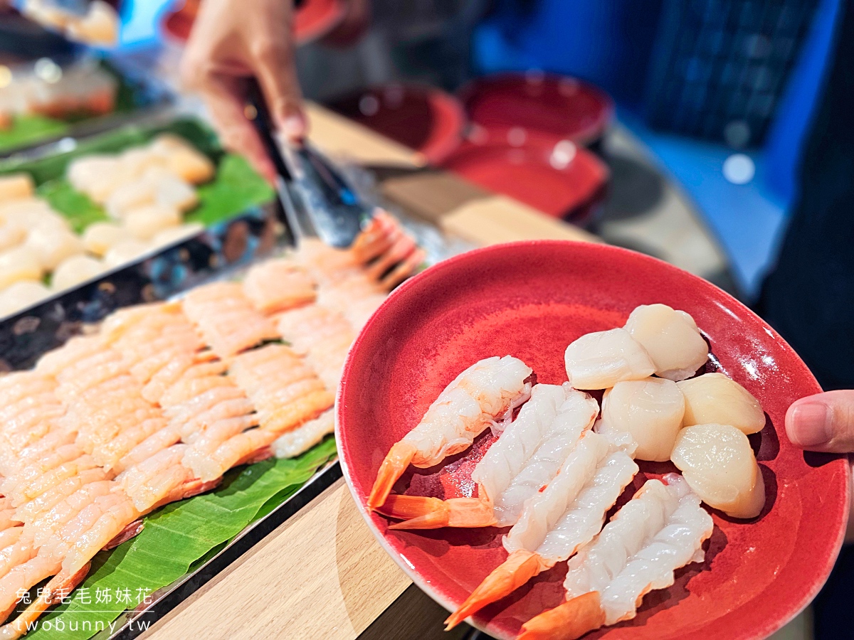 泰市場大直英迪格店｜台北吃到飽～全台唯一泰式海鮮自助餐搬家囉～干貝、生蝦無限暢食 @兔兒毛毛姊妹花